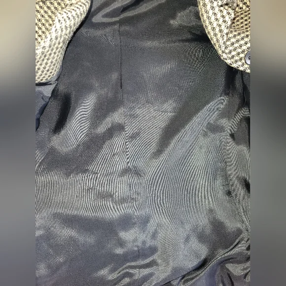 Ann Taylor Women's Houndstooth Blazer - Black and Cream - Picture 5 of 8